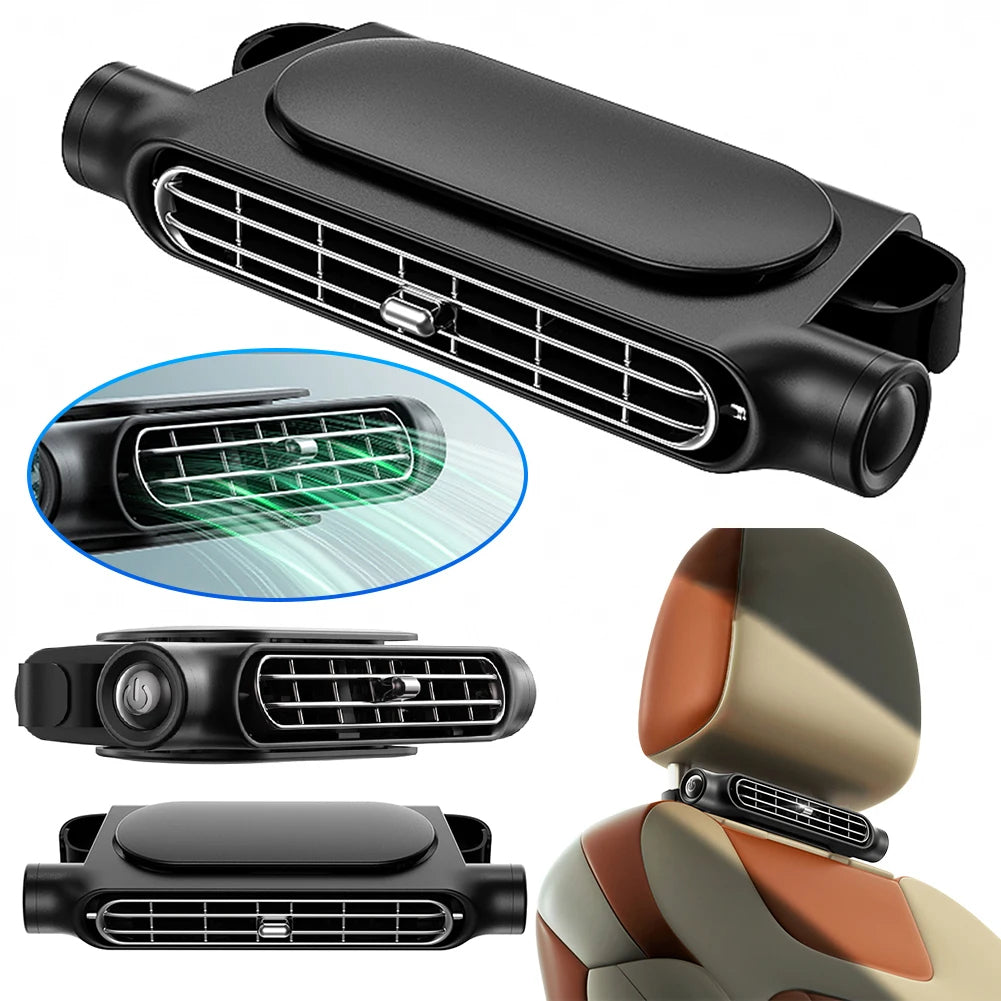 Cooling Car Seat Fan USB-powered summer driving comfort