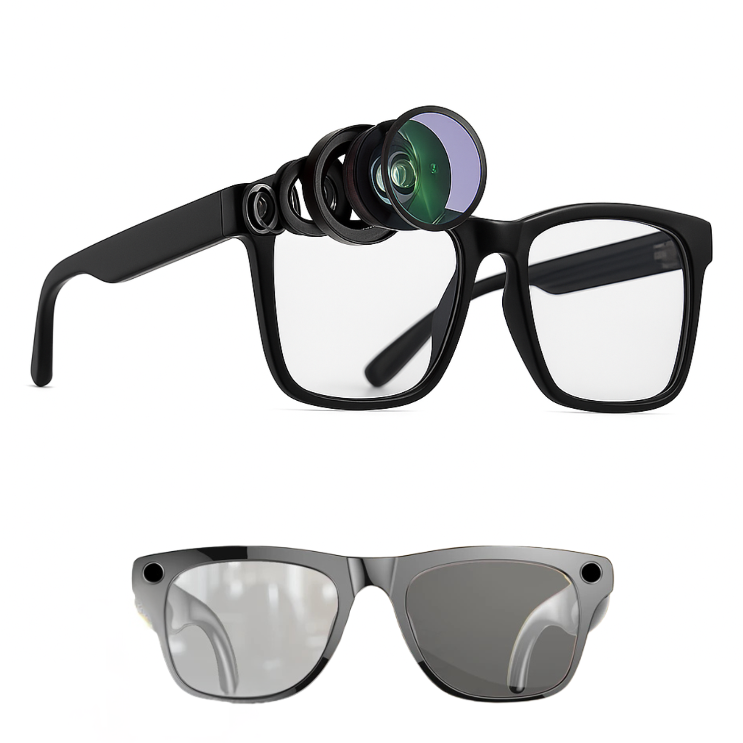 AI Smart Glasses with open-ear audio technology